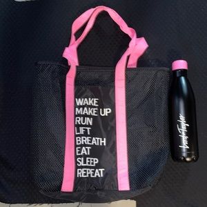 Lord & Taylor Bag & Water Bottle Set